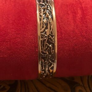 Elegant copper Textured cuff Bracelet
